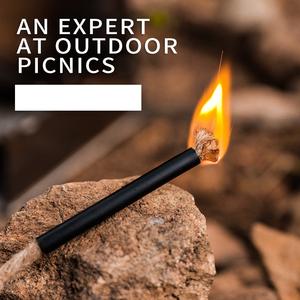 Bushcraft Survival Waterproof Hiking Durable 6x High Magnification <b>Fire</b> Starter with Aluminum <b>Fire</b> <b>Bellow</b> and 13 3/4 in Blade - Product Image 5