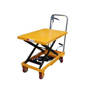 Meja angkat hidrolik, meja angkat Manual dengan rol hidrolik - Product Image 6