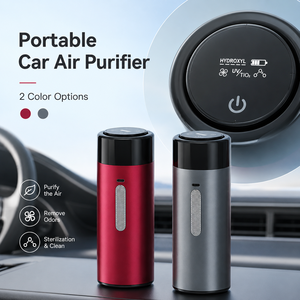 Purificador de Aire para Vehículo con Logotipo Personalizado, Mini Ambientador Recargable para Auto, Eliminador de Olores con Hidroxilo, UV, <span class=keywords><strong>TiO2</strong></span> y Ozono - Product Image 6
