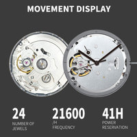 Montre-bracelet mécanique automatique OEM avec logo personnalisé, mouvement NH39, verre saphir bombé, montre de luxe pour homme, montre de cérémonie, fabricants