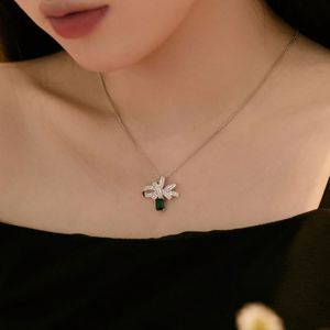 Dylam New Arrival Women <b>Fine</b> Fashion Jewelry S925 Silver Rhodium Plated Emerald Diamond 5A Zirconia Bow Knot <b>Stud</b> <b>Earrings</b> - Product Image 6