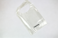 Sac fourre-tout transparent en PVC personnalisé avec logo imprimé, forme gilet, pour le shopping et la plage, vente en gros