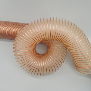 PU PVC grand diamètre fil d'acier <span class=keywords><strong>copeaux</strong></span> de poussière de bois très Flexible compressible industrie <span class=keywords><strong>aspiration</strong></span> spirale <span class=keywords><strong>tuyau</strong></span> de conduit en plastique - Product Image 3