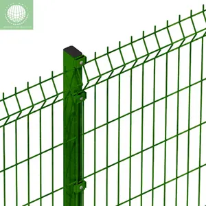 3d Rigid Fence Curved Welded Wire Mesh Fence Panel For Garden