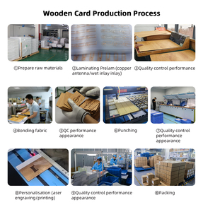 Cartão Inteligente de Madeira RFID de Alta Qualidade Cartão NFC de Madeira - Product Image 6