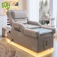 Lit de spa japonais électrique pour lavage de cheveux, massage thaïlandais, pédicure et shampoing, avec raccordement aux canalisations