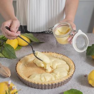 OKAY <span class=keywords><strong>Moule</strong></span> à <span class=keywords><strong>tarte</strong></span> antiadhésif de 10 pouces avec fond amovible |   <span class=keywords><strong>Moule</strong></span> à <span class=keywords><strong>tarte</strong></span> ou quiche <span class=keywords><strong>cannelé</strong></span> en acier au carbone, non toxique, sans PFOA ni BPA, écologique - Product Image 2