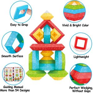 30 pièces de puzzles pyramidaux 3D, jeux de réflexion pour enfants, blocs d'empilage Montessori, jouets préscolaires - Product Image 6