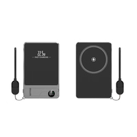 Batterie externe magnétique sans fil 10000 mAh avec charge rapide Type-C, affichage LED, design fin et portable, avec support pour téléphone USB C