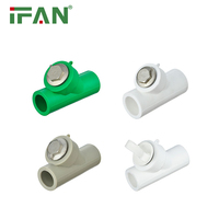 IFAN usine PPR raccords de plomberie filtre avec double bouchon d'oreille filtre avec bouchon en laiton filtre en forme de Y PPR raccords de tuyauterie d'eau