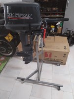 Moteur hors-bord robuste de 15 CV à 4 temps, moteur refroidi par eau à faible consommation de carburant pour petits bateaux et eaux intérieures
