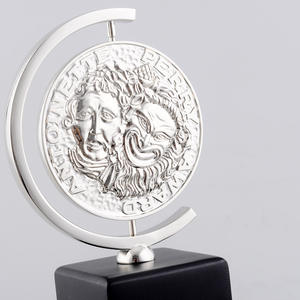 23CM クラシックレプリカ銀メッキ高級トニー賞トロフィー舞台用金属合金木製台座ミュージカルシアター - Product Image 5