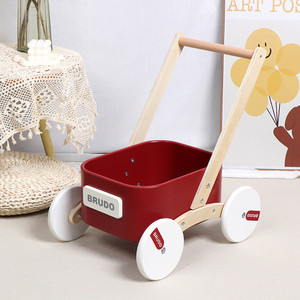 Trotteur multifonctionnel pour bébés, stockage des habitudes d'apprentissage, <span class=keywords><strong>marche</strong></span>, voiture en <span class=keywords><strong>bois</strong></span>, jouet Montessori pour enfants, garçons et filles. - Product Image 4