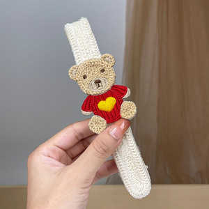 Outil de dépilatoire pour <span class=keywords><strong>cheveux</strong></span> courts. Bandeau <span class=keywords><strong>avec</strong></span> <span class=keywords><strong>coiffure</strong></span> pour enfant. Accessoire pour <span class=keywords><strong>cheveux</strong></span> brodé hiver et automne - Product Image 4