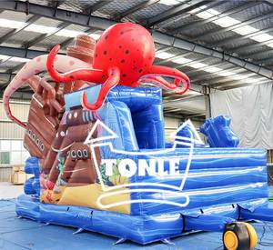 Castillo Inflable Comercial para Niños con Diseño de Barco Pirata, Combo de <span class=keywords><strong>Pulpo</strong></span> Inflable con <span class=keywords><strong>Piscina</strong></span> <span class=keywords><strong>en</strong></span> Venta - Product Image 6