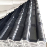 Moderne Spanische PVC-Kunstharz-Dachziegel, Gewellte Dachplatten, UV-Beständig für Apartment-Dächer