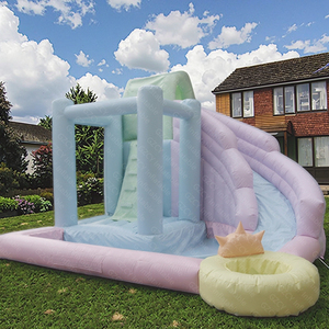 Château <span class=keywords><strong>gonflable</strong></span> de haute qualité en PVC mat blanc avec housse amovible à vendre - Product Image 1