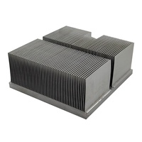 Dissipateur thermique en aluminium sur mesure avec ailettes en cuivre collées