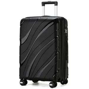 OEM Business Carry-On PCS 20 24 28 Inch PP Trolley Luggage travel suitcase airport lightest travel trolley luggage