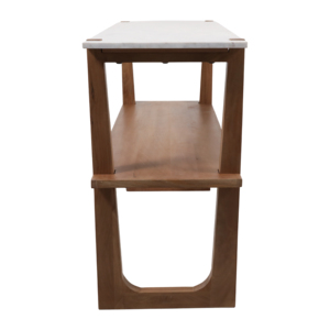 Consolle Rettangolare con Ripiano Aperto per Ingresso, Divano, Esposizione, Decorazione Laterale Stretta - Product Image 3