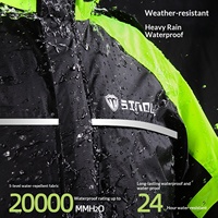 Ensemble imperméable deux pièces pour homme en nylon, pantalon et veste, réfléchissant, pour moto, cyclisme, livraison, équipement toutes saisons, résistant