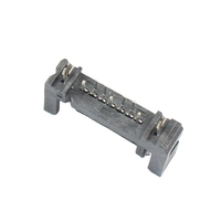 Adaptador Conector DIP Recto Macho SATA de 7 Pines para Disco Duro HDD, Pines Escalonados de Doble Fila, Inserción Desalineada, Chapado en Oro