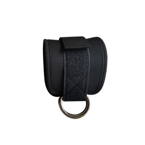 Kablo makineleri için çift d-ring neopren yastıklı ayak bileği sapanlar güvenlik egzersiz manşetleri ile spor egzersiz Fitness ekipmanları - Product Image 2