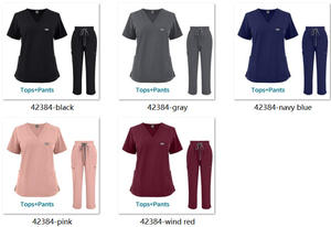 เสื้อสครับฤดูร้อน รุ่น 42384 สำหรับยูนิเซ็กซ์ ใช้ในยิม ผ้าสแปนเด็กซ์ยืดได้ <span class=keywords><strong>ชุด</strong></span>สครับสำหรับโรง<span class=keywords><strong>พยาบาล</strong></span> <span class=keywords><strong>ชุด</strong></span><span class=keywords><strong>พยาบาล</strong></span> <span class=keywords><strong>ชุด</strong></span>ยูนิฟอร์มทางการแพทย์ - Product Image 3