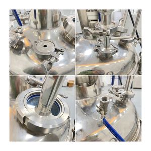 Áp lực cao lò phản ứng Áo khoác hai lớp thép không gỉ điện sưởi ấm phòng thí nghiệm hóa chất khuấy bể phản ứng Ấm đun nước - Product Image 3