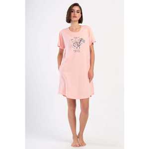 เสื้อคลุมแขนสั้นคอกลมไซส์ XXL สำหรับผู้หญิง พร้อมกระเป๋าทรงรี ชุดนอนใส่สบาย - Product Image 3