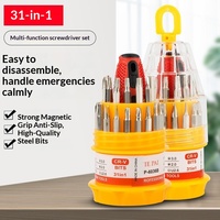 Jeu de tournevis magnétique 31-en-1 multifonctionnel à tête cruciforme pour la réparation de téléphones portables