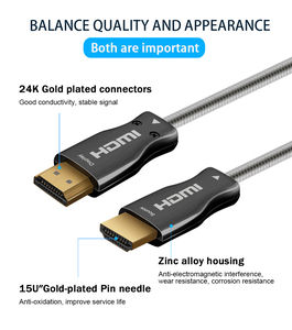 Cable <span class=keywords><strong>HDMI</strong></span> 2.0 Chapado en Oro de 10M 30M 50M 100M, Cable de Fibra Óptica <span class=keywords><strong>HDMI</strong></span> 2.0 AOC <span class=keywords><strong>HDMI</strong></span> 4K 60Hz - Product Image 1