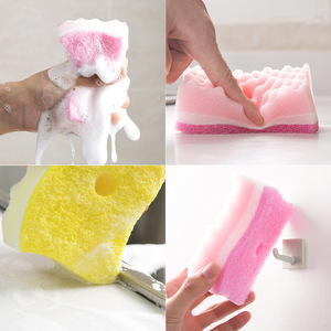 <span class=keywords><strong>Éponge</strong></span> de nettoyage en forme de S avec <span class=keywords><strong>action</strong></span> moussante pour la vaisselle de cuisine et le nettoyage domestique des casseroles et des bols - Product Image 3