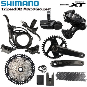 Grupo Electrónico <span class=keywords><strong>SHIMANO</strong></span> <span class=keywords><strong>XT</strong></span> DI2 M8250 de <span class=keywords><strong>1x12</strong></span> Velocidades para Bicicleta de Montaña con Palanca de Cambios y Desviador Trasero M8250 - Product Image 1