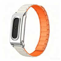 Bracelet de remplacement en silicone souple et étanche pour Fitbit Air Fitness Tracker, bracelet de montre en silicone magnétique à libération rapide