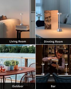 Nordic Led aufladbare kabellose kabellose Bar Lampe Nacht Luxus wiederauf ladbare kabellose Restaurant Batterie LED Tisch Schreibtisch lampe - Product Image 6