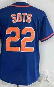 Новое поступление 2025, оптовая продажа, мужская вышитая вышивка, 22 Juan Soto, лидер продаж, готовые к отправке бейсбольные майки - Product Image 2