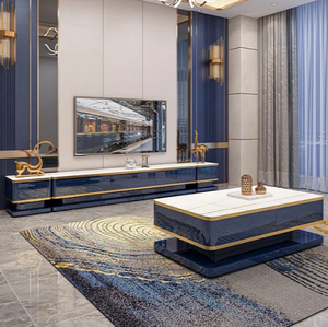 Đồ Nội Thất Phòng Khách Gia Đình Bằng Gỗ Hiện Đại Mới Bộ Dụng Cụ Bàn Cà Phê Giá Đỡ Tv - Product Image 4