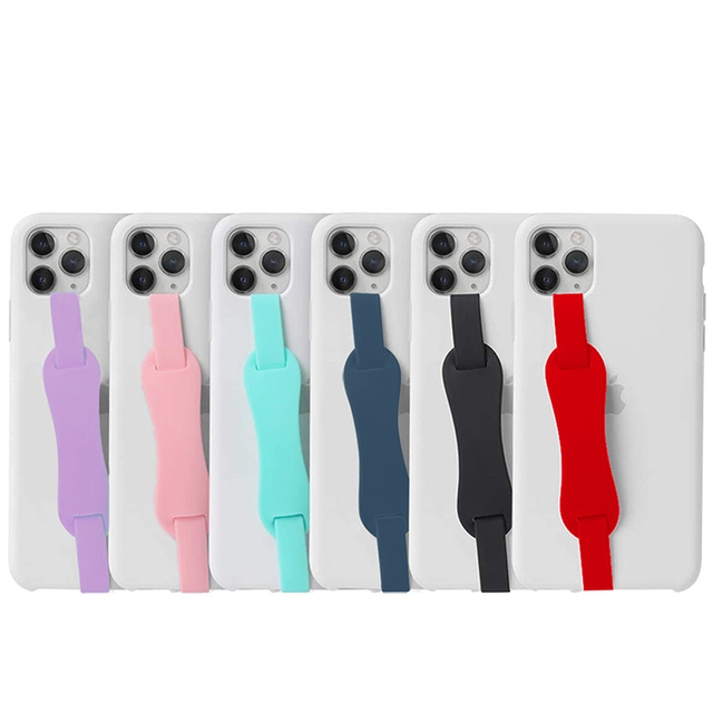 Soft Silicone Design 3D Cute Cartoon Phone Case with Hand Strap for Various Models of Phone Cases