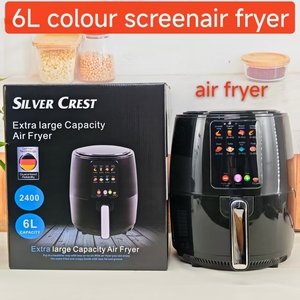 Friteuse à air multifonctionnelle Silver Crest 2400W 6L à commande numérique, friteuse électrique multifonction tactile pour la maison, vente en gros - Product Image 5