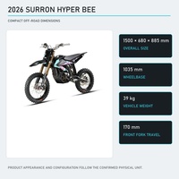 Moto électrique haute vitesse Hyper Bee 2026 Surron 8KW 185Nm pour la conduite tout-terrain