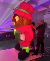 Ballon publicitaire géant d'extérieur et d'intérieur en PVC imperméable gonflable avec lumière LED, prix d'usine en gros, personnalisable
