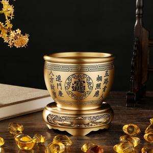 In ottone Feng Shui sala da pranzo Cornucopia boccia scultura bacino del tesoro con Base per la decorazione della tavola e accessori - Product Image 6