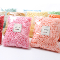 Papier froissé coloré en raphia recyclable et biodégradable 100g 200g 500g pour remplissage de boîtes cadeaux, cadres photo de mariage et projets DIY