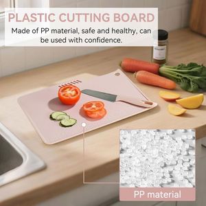Juego de Tablas de Cortar Multifuncionales de Plástico PP con Logotipo Personalizado, Cuchillo para Frutas, Herramienta Auxiliar para Cocina y Camping - Product Image 5