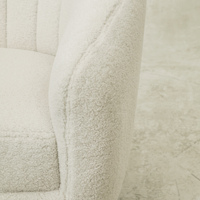 Nouvelle Arrivée Sans : Fauteuil de Loisirs Inclinable de Luxe en Sherpa Blanc pour Salon (Vente en Gros)