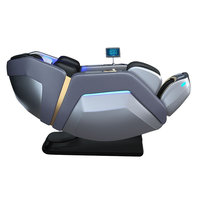 Fauteuil de massage Shiatsu électrique intelligent AI 4D SL Track Zero Gravity de luxe pour le corps entier, idéal pour la maison et le bureau