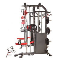 Máquina Smith de Acero para Fisicoculturismo, Entrenamiento de Fuerza y Ejercicios de Dominadas para Gimnasio