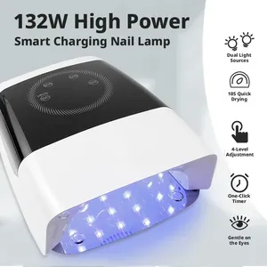 Lampe UV professionnelle pour salon de manucure, grande capacité, séchage rapide, lampe de cuisson pour plaques à ongles, lampe de polymérisation portable haute puissance - Product Image 1