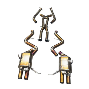 Sistema de escape cuádruple JTLD Titanium Catback apto para BMW E90 <span class=keywords><strong>E92</strong></span> E9X M3 - Product Image 1